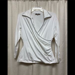Anne Fontaine white knit top size 42